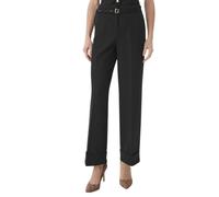 Guess - Pantalon Évasé Ceinturé - Femme - Pantalons - Noir - Taille: 38 FR