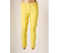 guess pantalons femme de couleur jaune