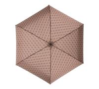 GUESS parapluie Mini Open-Close Umbrella Latte Logo marron clair