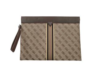 Guess - Paris 4G Logo Pochette - Homme - Sacs - Brun - Taille: ONE Size