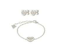 GUESS Parure de bijoux 'L.O.V.E.' argent, Taille S