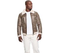 GUESS Peau de mouton aviateur pour homme, Cacao aigre-doux, Medium