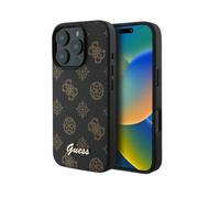 Guess Peony Script Housse noire pour Magsafe - iPhone 16 Pro Max