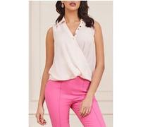 GUESS Phoebe Chain Blouse Blush Top Breeze Taille: L | Débardeurs Outlet | Femme |