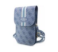Guess Phone Bag 4G Printed Stripe Bleu - Taille L