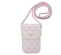 Guess Pochette pour Smartphone 6.7 pouces à Cordon Modèle 4G Rose