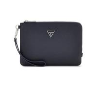 GUESS Pochette Torino, 24 x 16,7 cm, HMTOSAP4255 Bleu foncé, Simili-cuir avec fermeture éclair, bleu