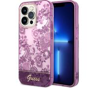 Guess Porcelain Collection - Coque pour iPhone 14 Pro Max (fuchsia)