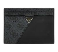 GUESS Porte-cartes gris foncé noir pour femme Card Holder Coal Logo 269986