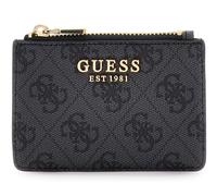 GUESS Porte-Cartes Laurel II SLG Card Case Coal Logo Gris foncé