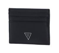 GUESS Porte-cartes noir en cuir pour homme - Certosa Saffiano Card Case 255673