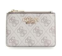 GUESS Porte-cartes taupe blanc pour femme - Laurel II SLG Card Case Dark Taupe Logo 326681