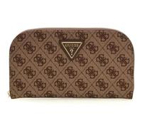 GUESS Porte-Monnaie Adrian Logo Zip Around Organizer Latte Logo Marron Clair