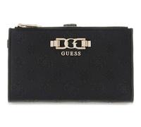 GUESS Porte-Monnaie Anise SLG Double Zip Organizer Black Logo Noir