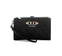GUESS Porte-Monnaie Anise SLG Double Zip Organizer Black Logo Noir