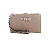 GUESS Porte-Monnaie Anise SLG Double Zip Organizer Dark Taupe Logo