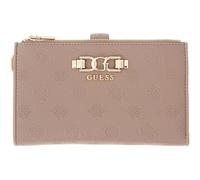 GUESS Porte-Monnaie Anise SLG Double Zip Organizer Dark Taupe Logo