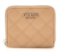 GUESS Porte-monnaie beige pour femme - Giully Zip Around Wallet S 301642