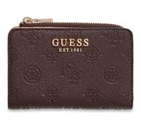 GUESS Porte-Monnaie Blake SLG Zip Around Card Case Brown Logo Marron foncé