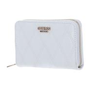 GUESS Porte-monnaie blanc pour femme - Adi SLG Zip Around Wallet M 254788