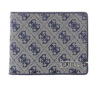GUESS Porte-Monnaie Boston Bifold Wallet Sand Blue Bleu Marine