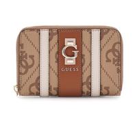 GUESS Porte-monnaie brun clair beige pour femme - Erenia Zip Around Wallet M Latte Logo 323239