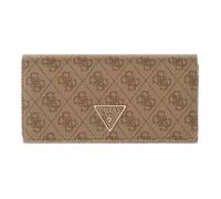 GUESS Porte-monnaie brun clair marron pour femme - Laurel II SLG Flap Organizer Latte Logo 340745