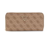 GUESS Porte-monnaie brun clair marron pour femme - Laurel II SLG Large Zip Around Wallet L Latte Logo 309941