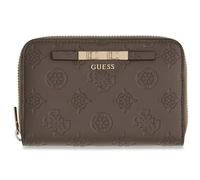GUESS Porte-Monnaie Carmella SLG Medium Zip Around Wallet Taupe Logo