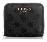 GUESS Porte-Monnaie Carmella SLG Small Zip Around Wallet Black Logo Noir