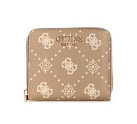 GUESS Porte-Monnaie Carrie Logo SLG Small Zip Around Biscotti Logo Beige