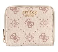 GUESS Porte-Monnaie Carrie Logo SLG Small Zip Around Vanilla Logo écru