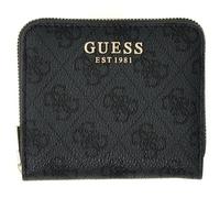 GUESS Porte-Monnaie Coleen Logo Zip Around Wallet Coal Logo Gris foncé