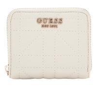 GUESS Porte-monnaie crème pour femme Assia SLG Zip Around Wallet Stone S 271537