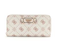 GUESS Porte-monnaie crème taupe pour femme - Silia SLG Large Zip Around Wallet L Vanilla Logo 326509