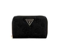 GUESS Porte-Monnaie Cresidia II SLG Zip Around Wallet Black Logo Noir