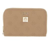 GUESS Porte-Monnaie Ella Logo SLG Zip Around Beige Logo Taupe