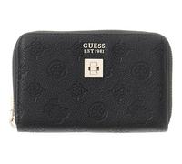 GUESS Porte-Monnaie Ella Logo SLG Zip Around Black Logo Noir
