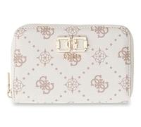 GUESS Porte-Monnaie Emelie Logo SLG Zip Around Wallet Vanilla Logo écru