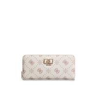 GUESS Porte-Monnaie Emelie Logo SLG Zip Around Wallet Vanilla Logo écru