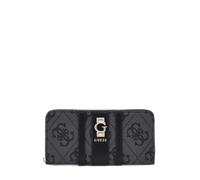 GUESS porte-monnaie Erenia Zip Around Wallet Coal Logo gris foncé