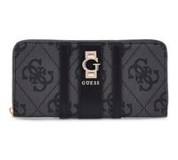 GUESS Porte-Monnaie Erenia Zip Around Wallet Coal Logo Gris foncé