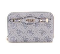 GUESS Porte-monnaie gris bleu crème pour femme - Katya SLG Medium Zip Around Wallet M Slate Logo 313064