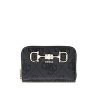 GUESS Porte-Monnaie Janie Logo SLG Zip Around Wallet Coal Logo Gris foncé
