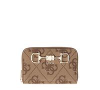 GUESS Porte-monnaie Janie Logo SLG Zip-Around Latte Marron clair