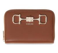 GUESS Porte-Monnaie Janie SLG Zip Around Wallet Cognac Brun
