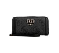 Guess Porte-monnaie Karnilla Logo – Grand zippé tout autour – Coal Logo Gris foncé
