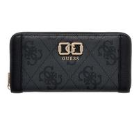 GUESS Porte-Monnaie Karnilla Logo Large Zip Around Wallet Coal Logo Gris foncé