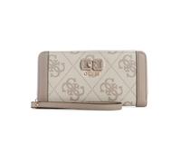 GUESS Porte-Monnaie Karnilla Logo Large Zip Around Wallet Dark Taupe Logo