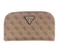 GUESS Porte-Monnaie Latona Zip Around Organizer Latte Logo Marron Clair